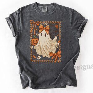 Coquette Ghost Halloween Shirt, Comfort Colors 100% Cotton